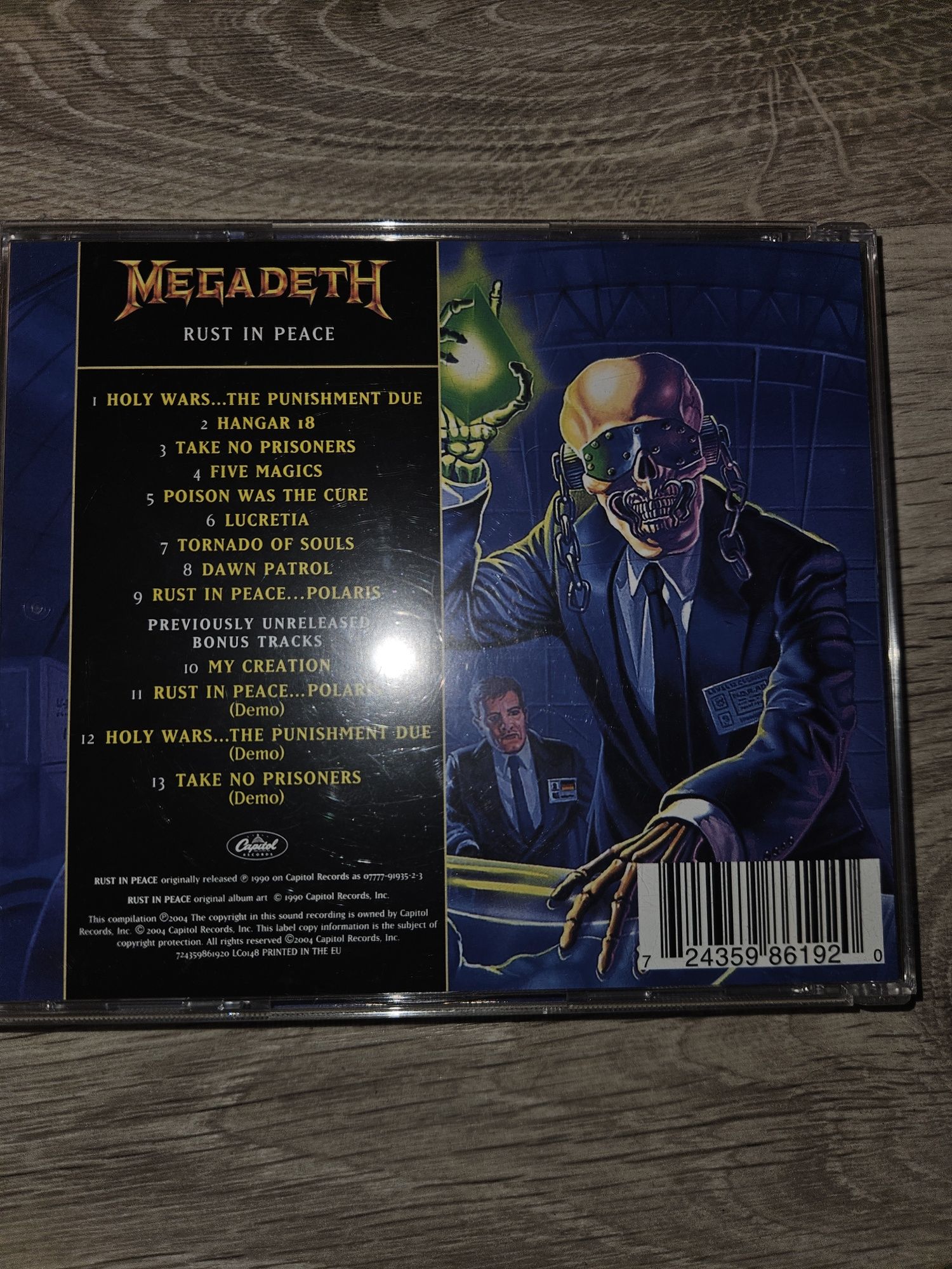 Megadeth Rust in peace CD