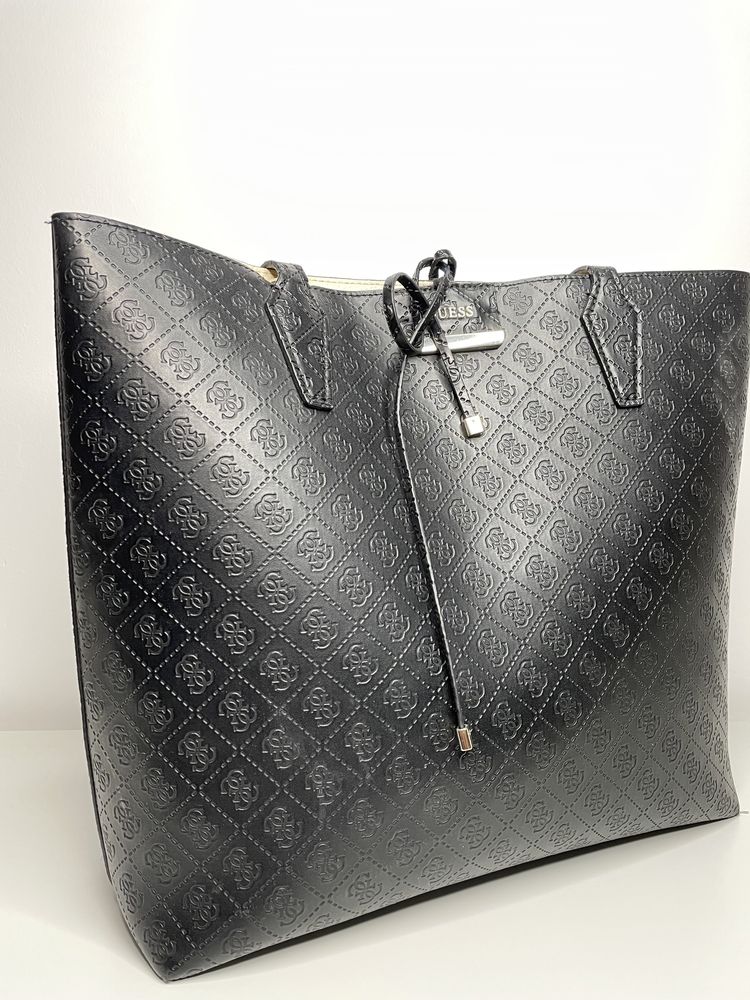 GUESS torebka shopper czarna marciano tote jet set klasyczna maxi midi