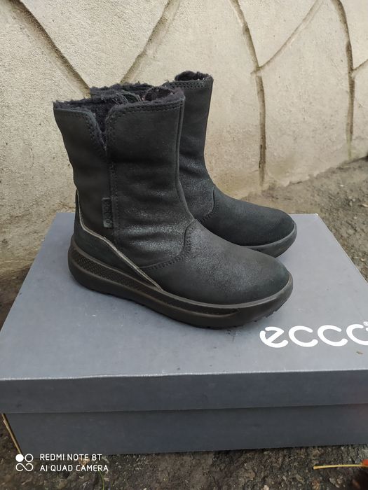 Ecco 28 34 ботинки на дівчинку зимові сапоги черевики чоботи взуття ес