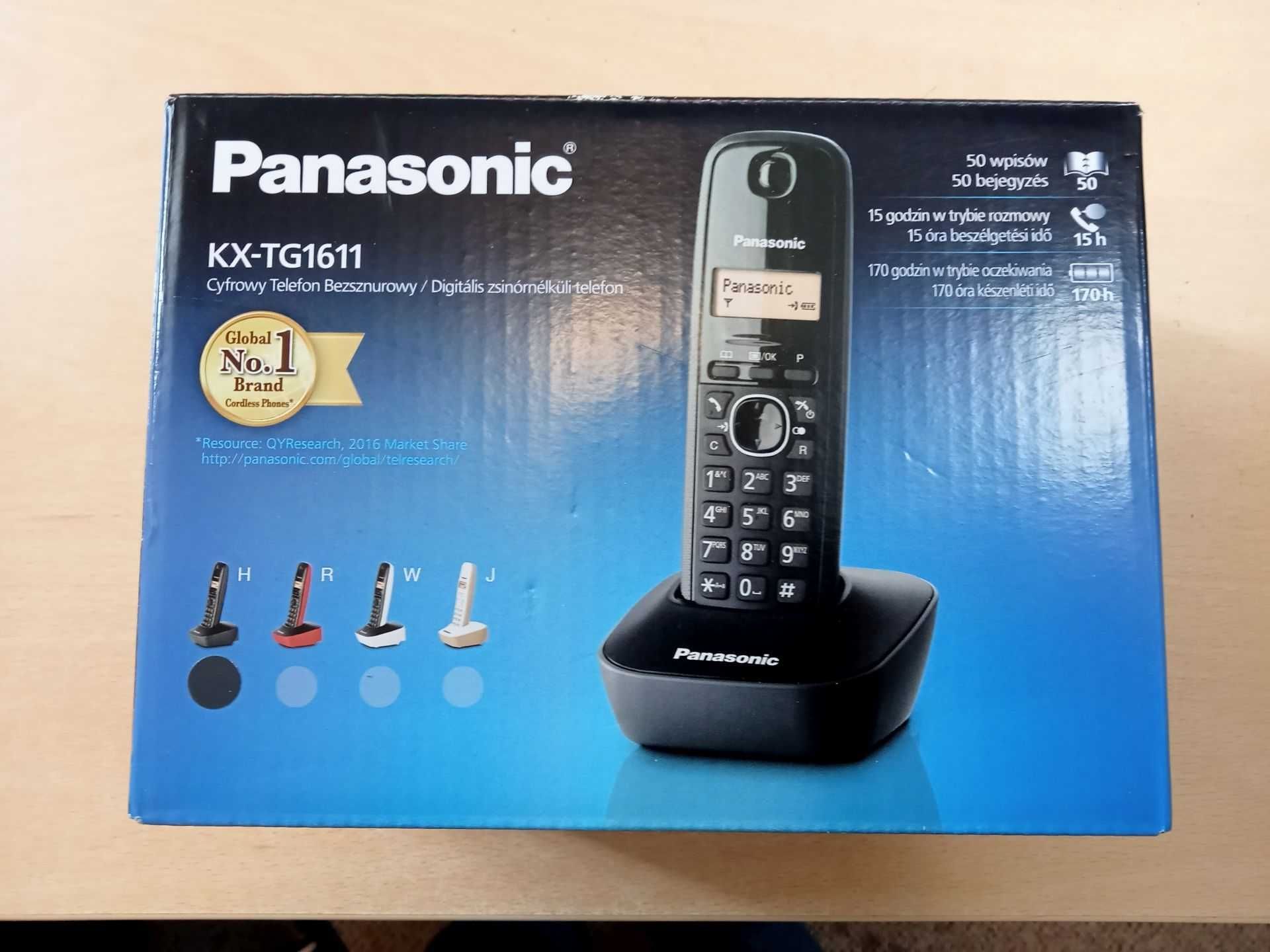 Telefon stacjonarny bezprzewodowy PANASONIC KX-TG1611 Dect/Black