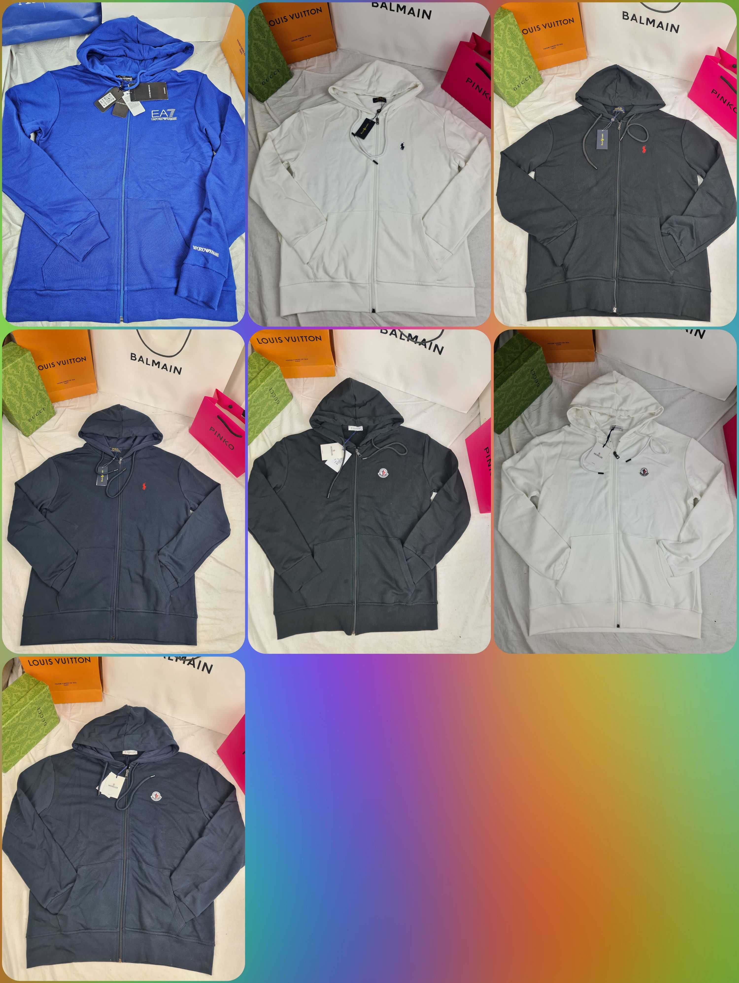 Bluza męska rozpinana kaptur ralph lauren logowane Armani OUTLET