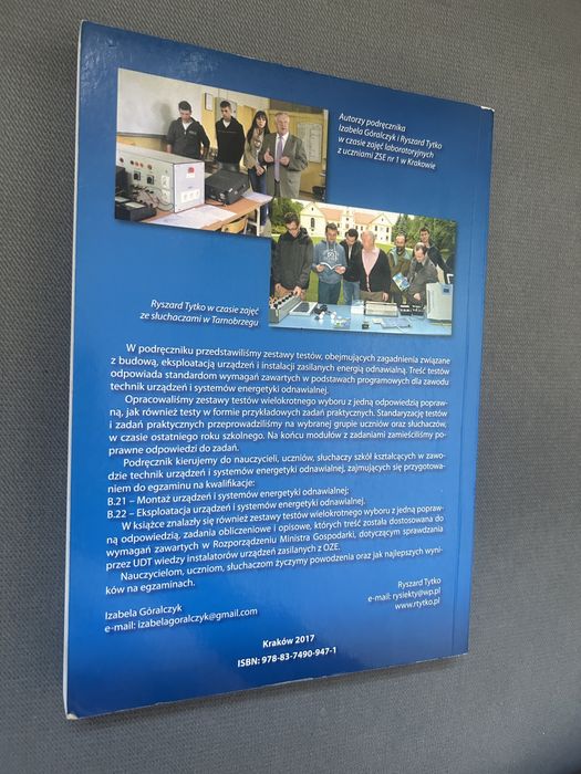 Odnawialne źródła energii Zbiór zadań dla techników i instalatorów