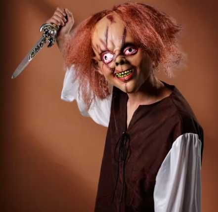 Маски  хэллоуин разные латекс. клоун крюгер чаки гринч день рождение