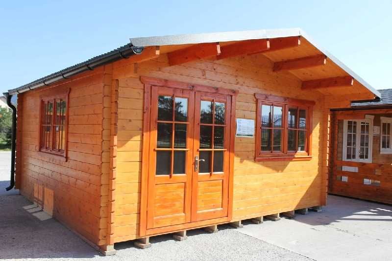 Drewniany domek letniskowy Majka 5x5 22 m2 - ROD, promocja, działka
