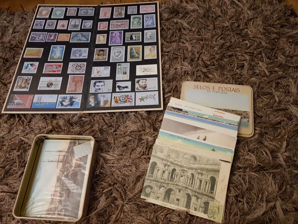 Coleção selos ,postais