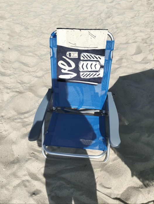 Cadeira de praia reclinável