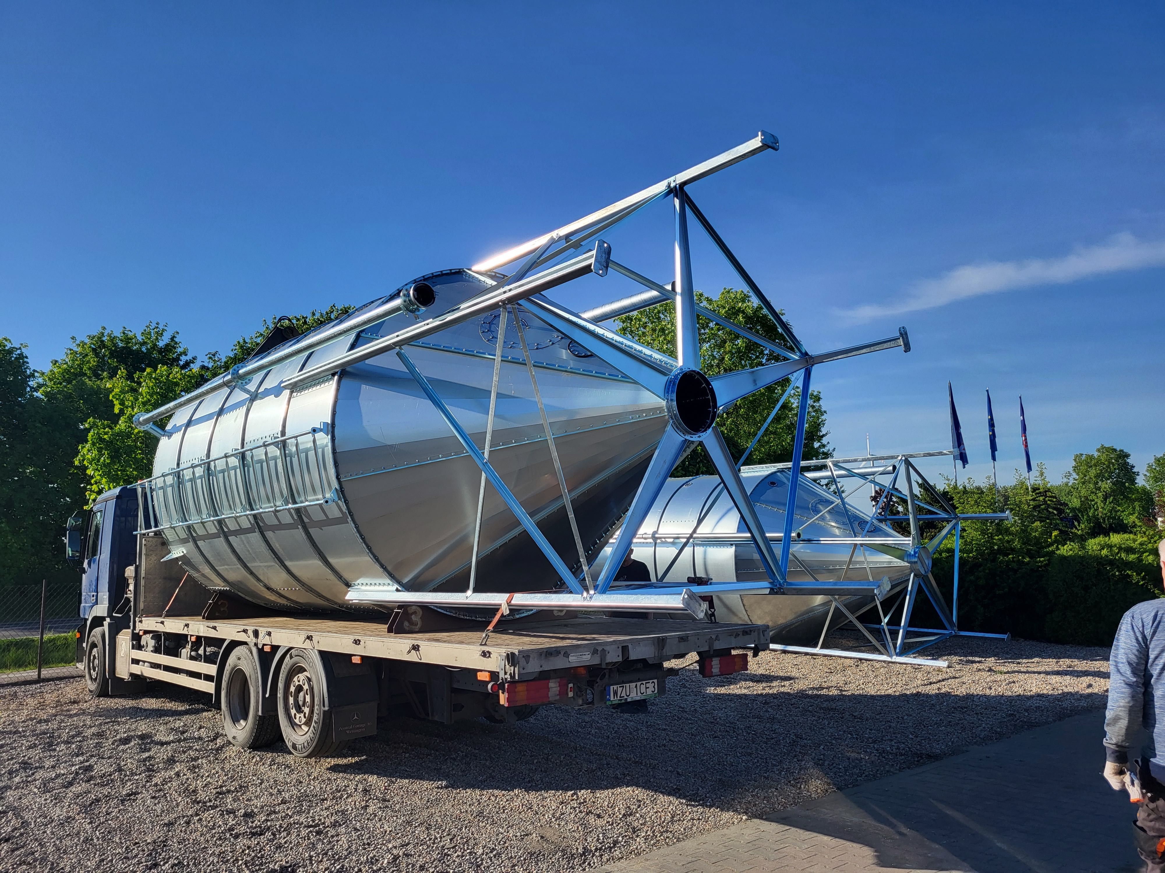 Silos 8 ton 12t 15t 20t 30t dowóz HDS paszowo zbożowy zbiornik NOWY