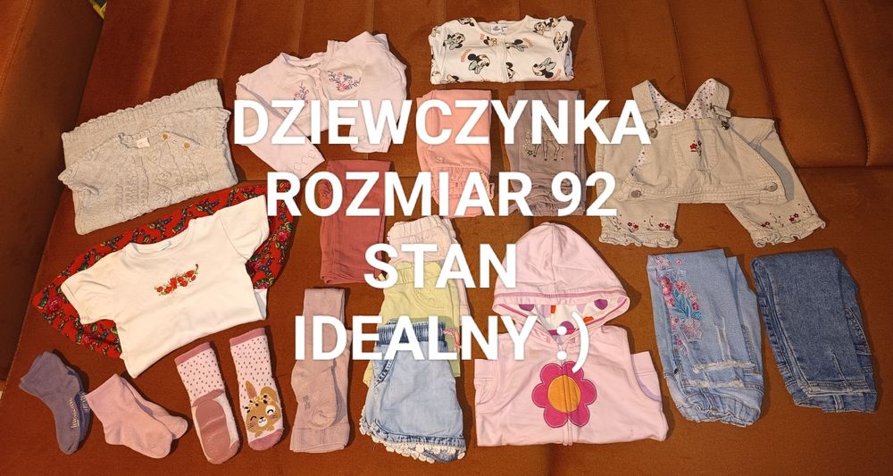 Ciuszki dla dziewczynki :) 92 :) stan IDEALNY ;)