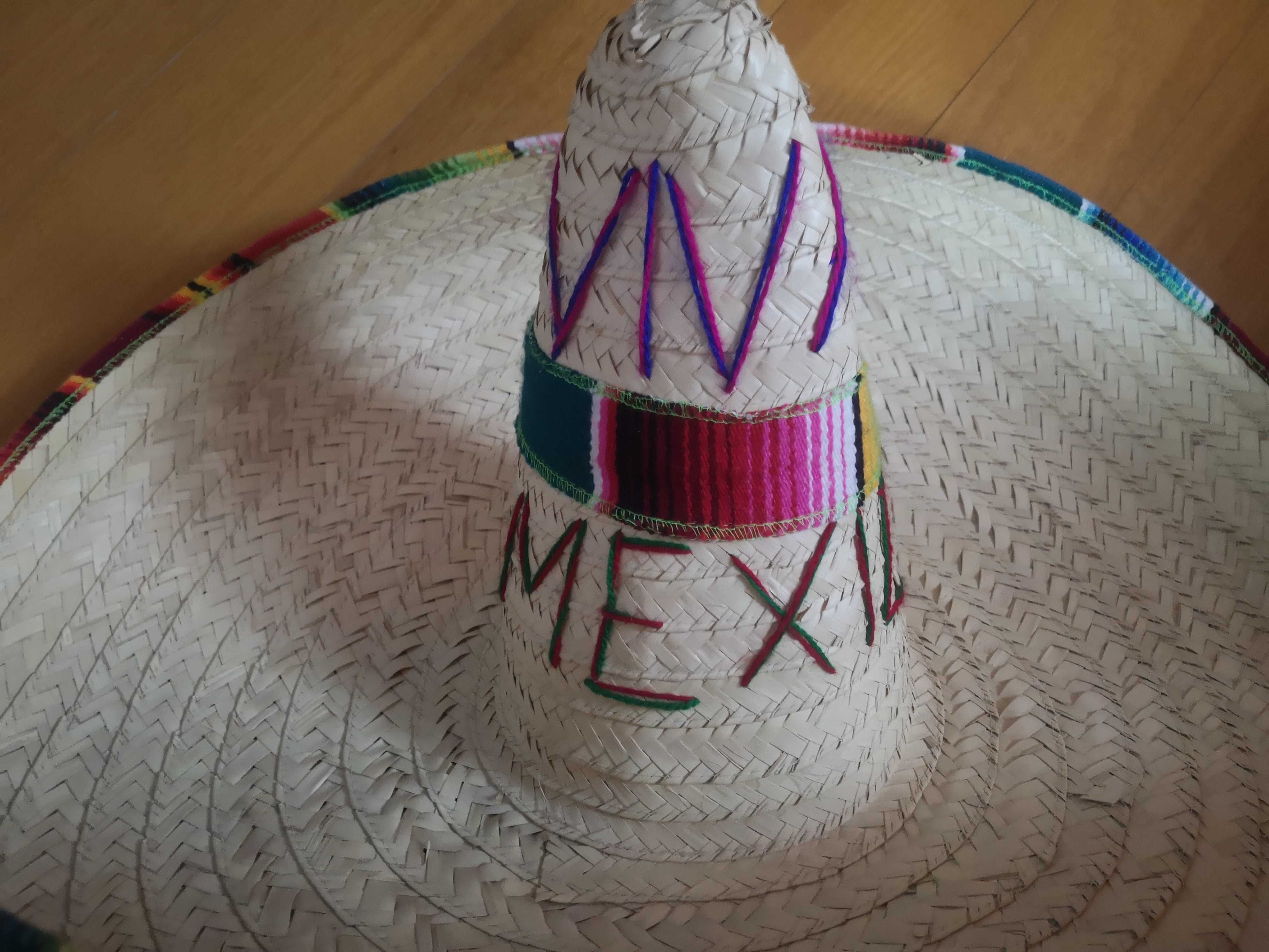 Chapéu Mexicano - "Viva México" - Novo