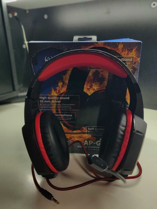 Навушники Sven, Logitech, Philips – з мікрофоном, гарний стан