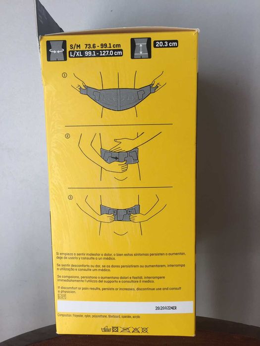 Suporte lombar 3M Futuro, novo