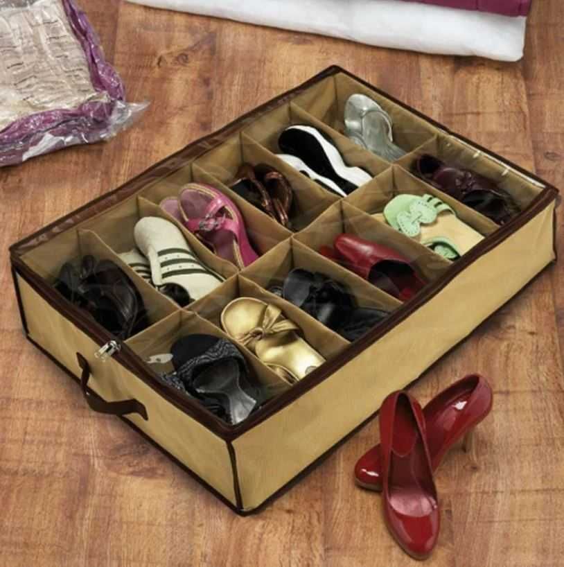 Органайзер, кофр для зберігання взуття, білизни, іграшок Shoes Under