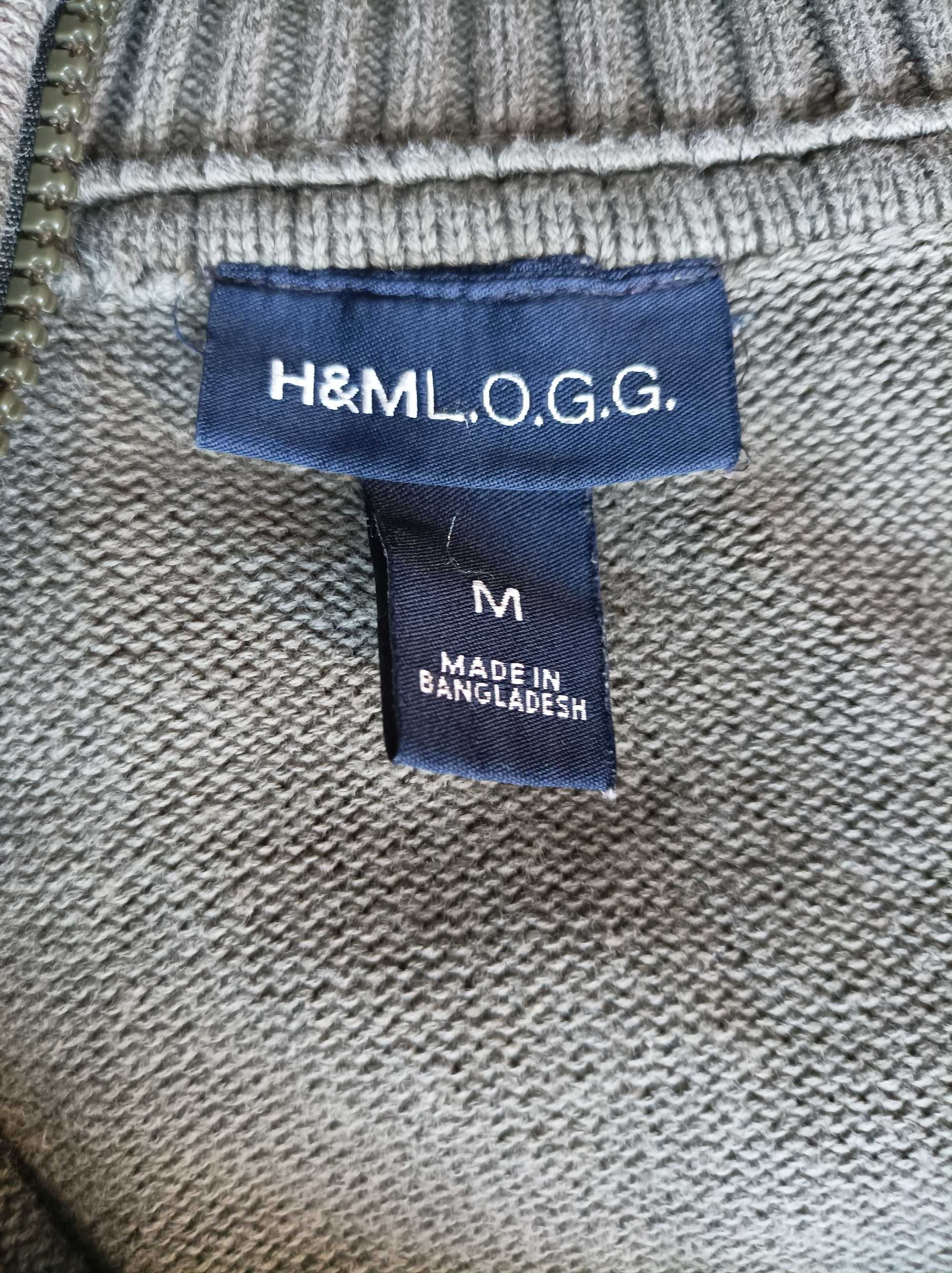 Sweter oliwkowy H&M rozm M