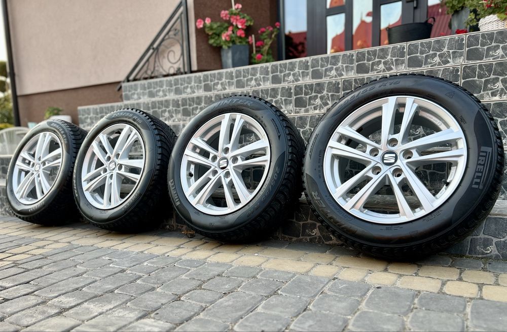Колеса в зборі 5х112 r16 зима 205/55 Seat Skoda Passat Golf Touran