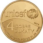 Moneta 4 Dobre Dukaty - Unicef - 27 sztuk