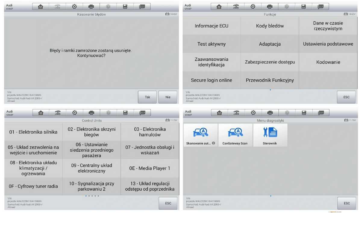 Tester diagnostyczny Autel DS808 komputer interfejs