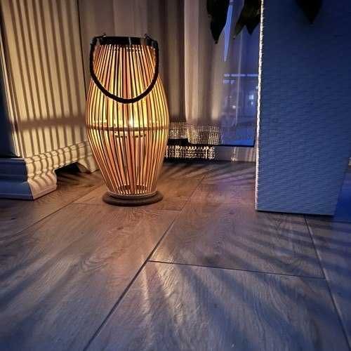 DUŻY Lampion Bambusowy RATTANOWY NA Taras ogród