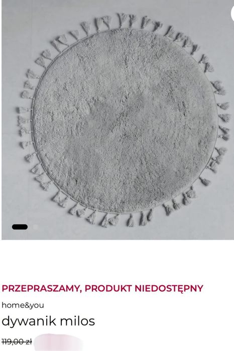 Dywaniki okrągłe 70cm. 2szt