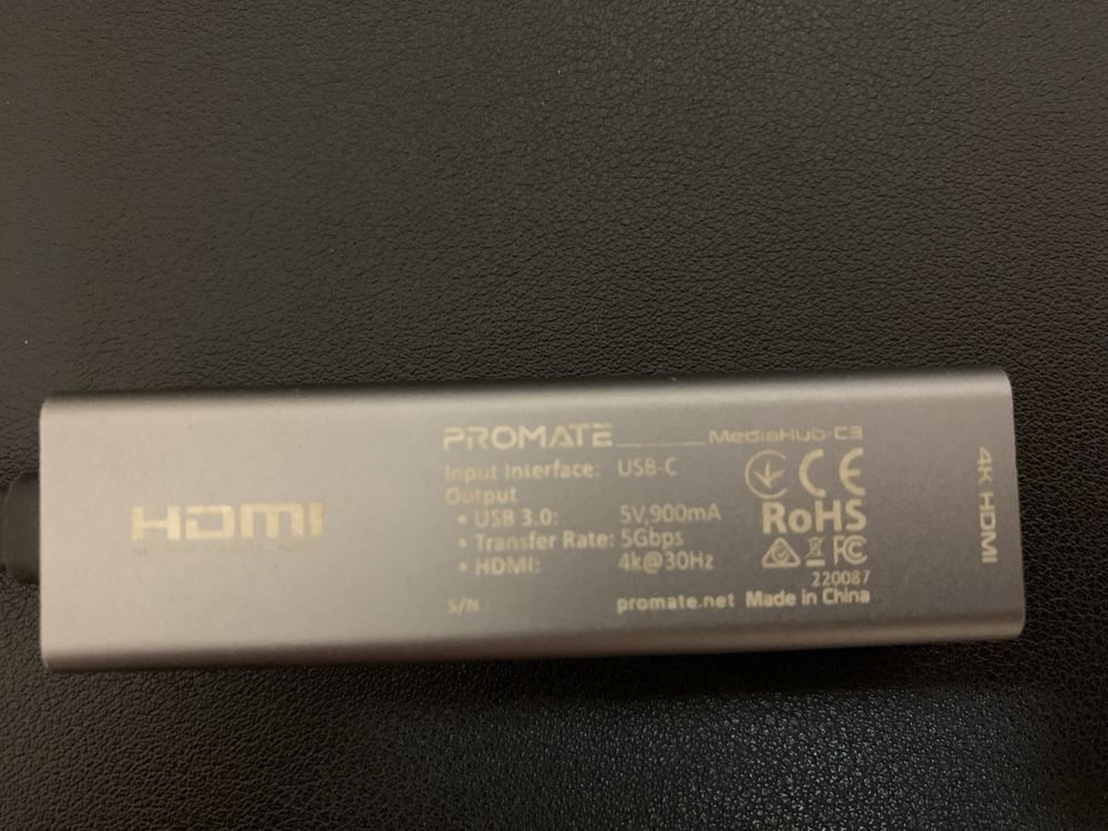 USB C хаб Type c HDMI 4K + 3 USB 3.0