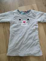 Bluza dwustronna tunika ciepła 6-12 msc
