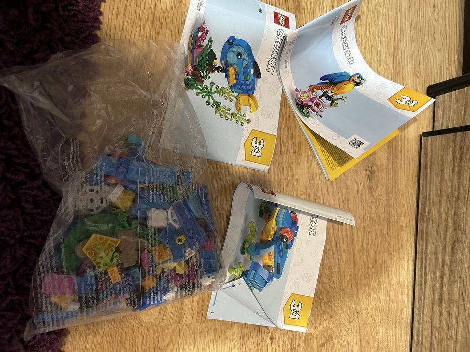 lego creator egzotyczna papuga 3w1