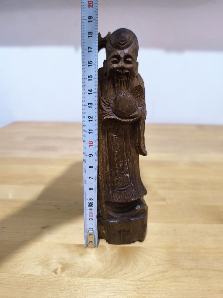 Rzeźba drewniana chiński mędrzec Chiny