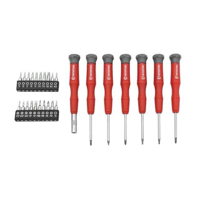 Набор отверток с комплектом насадок INTERTOOL VT-3372 (114 ед, Cr-V)