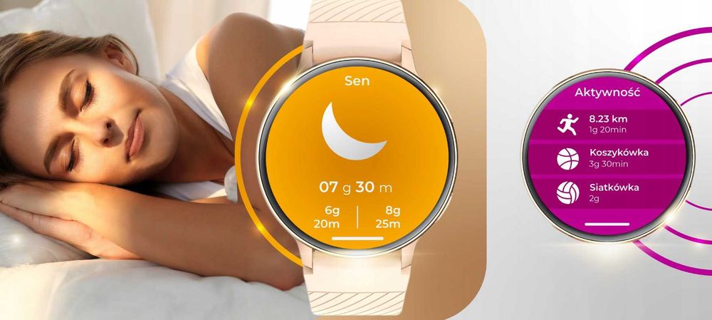 Smartwatch Damski Zegarek Rozmowy Powiadomienia Sport Zdrowie - OKAZJA