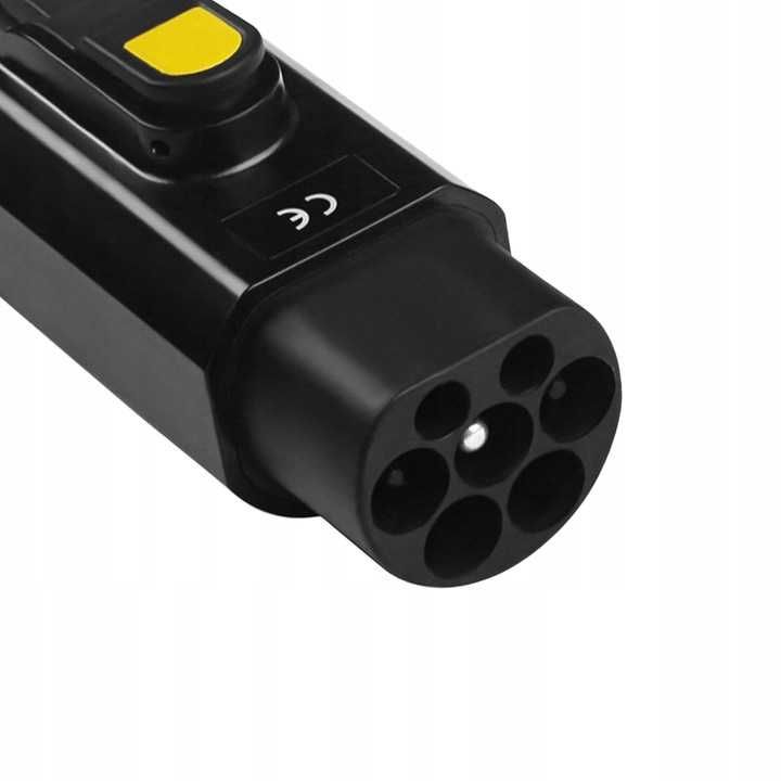 Adapter EVSE Typ 2 do Typ 1 EU do USA 32A T1 T2 8 kW hybryda PHEV EV