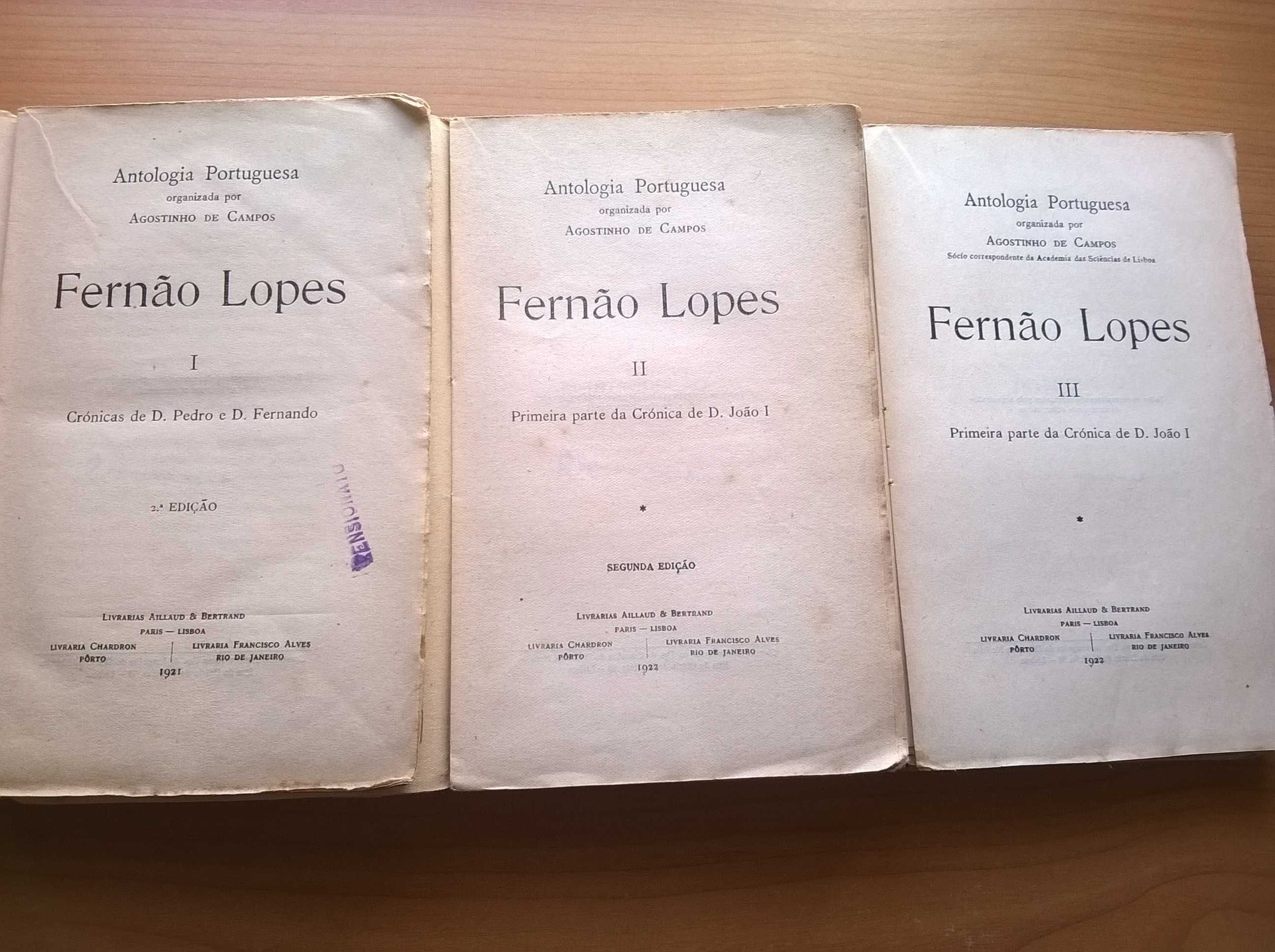 Crónicas de D. Pedro e D. Fernando (1, II e III) - Fernão Lopes