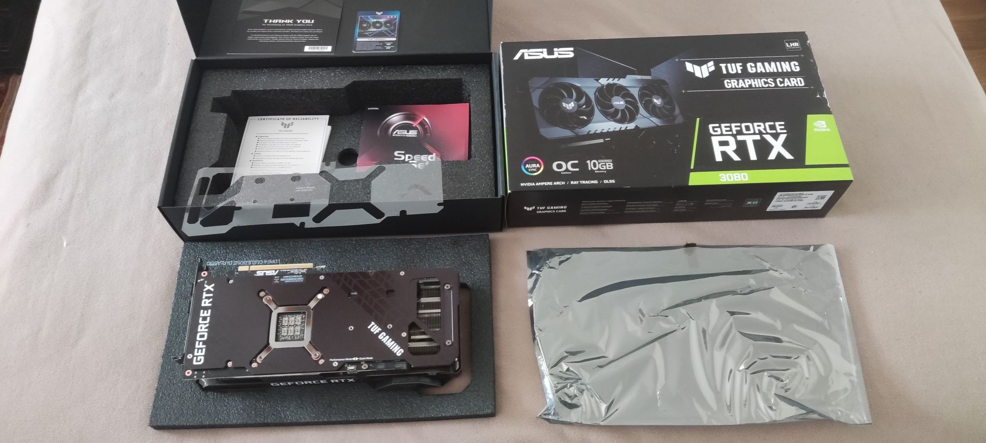 Asus TUF Gaming GeForce RTX 3080 V2 OC Edition LHR 10GB GDDR6X