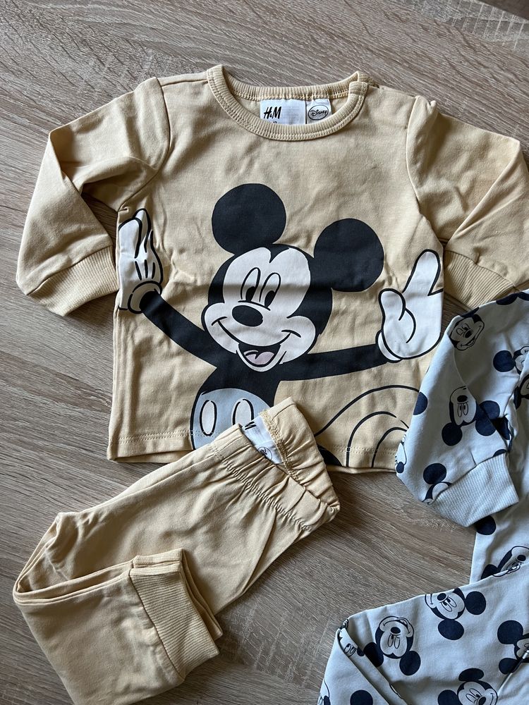 Zestaw piżamek Myszka Mickey Mouse H&M 62 nowe