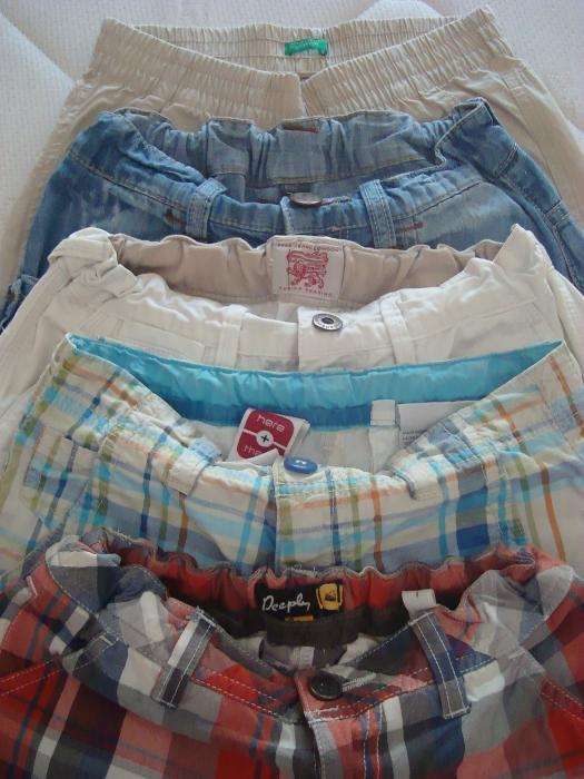 Lote de 5 pares de calções para menino 8 anos