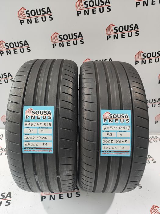 2 pneus semi novos good year 245-40R18 - Oferta dos Portes  140 Euros