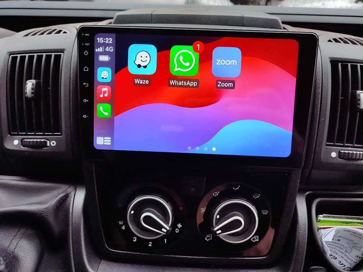 Auto Rádio  Fiat Ducato  Jumper Boxer Pilote GPS Bluetooth  Carplay