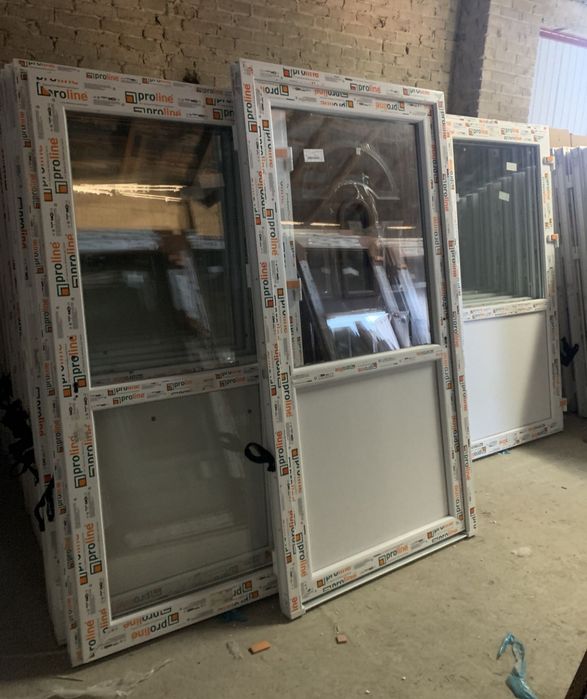 Drzwi PCV sklepowe tarasowe do biura białe złoty dąb antracyt 900/2000