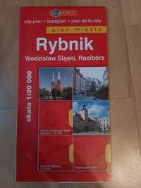 Mapa miasta Rybnik