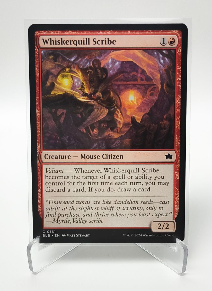 Whiskerquill Scribe 161 Bloomburrow Magic the Gathering (MTG)
