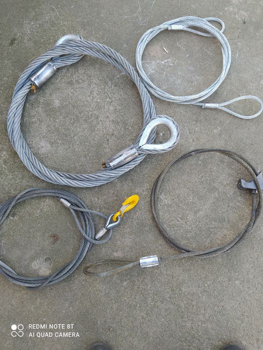 Lina stalowa do zrywki drzew z zamkiem