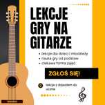 Nauka gry na gitarze/lekcje gry na gitarze - z dojazdem do ucznia