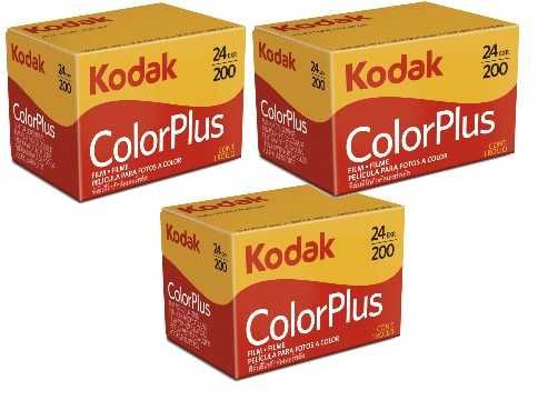 Klisza kolorowa Kodak ColorPlus 200/24 35 mm 3szt.