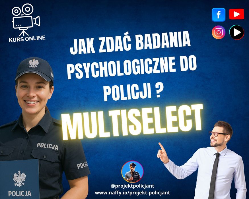 Testy do Policji - Kurs: Jak zdać badania psychologiczne do Policji?