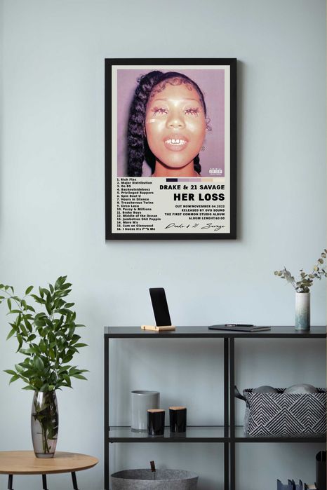 Drake 21 Savage Her Loss Plakat Obraz z albumem prezent