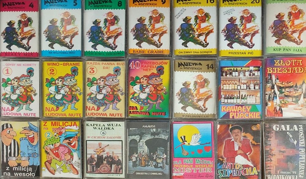 Kasety magnetofonowe z lat 90