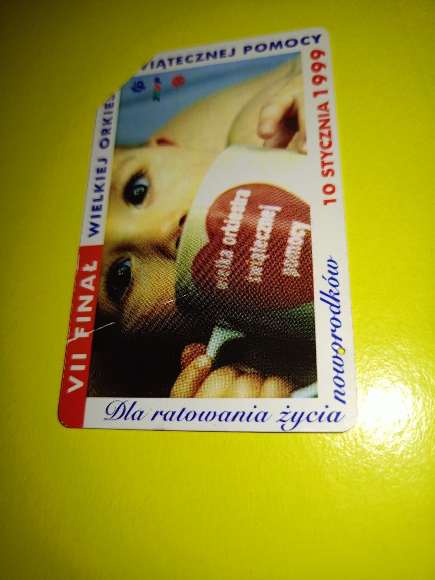 Karta telefoniczna WOŚP 1999