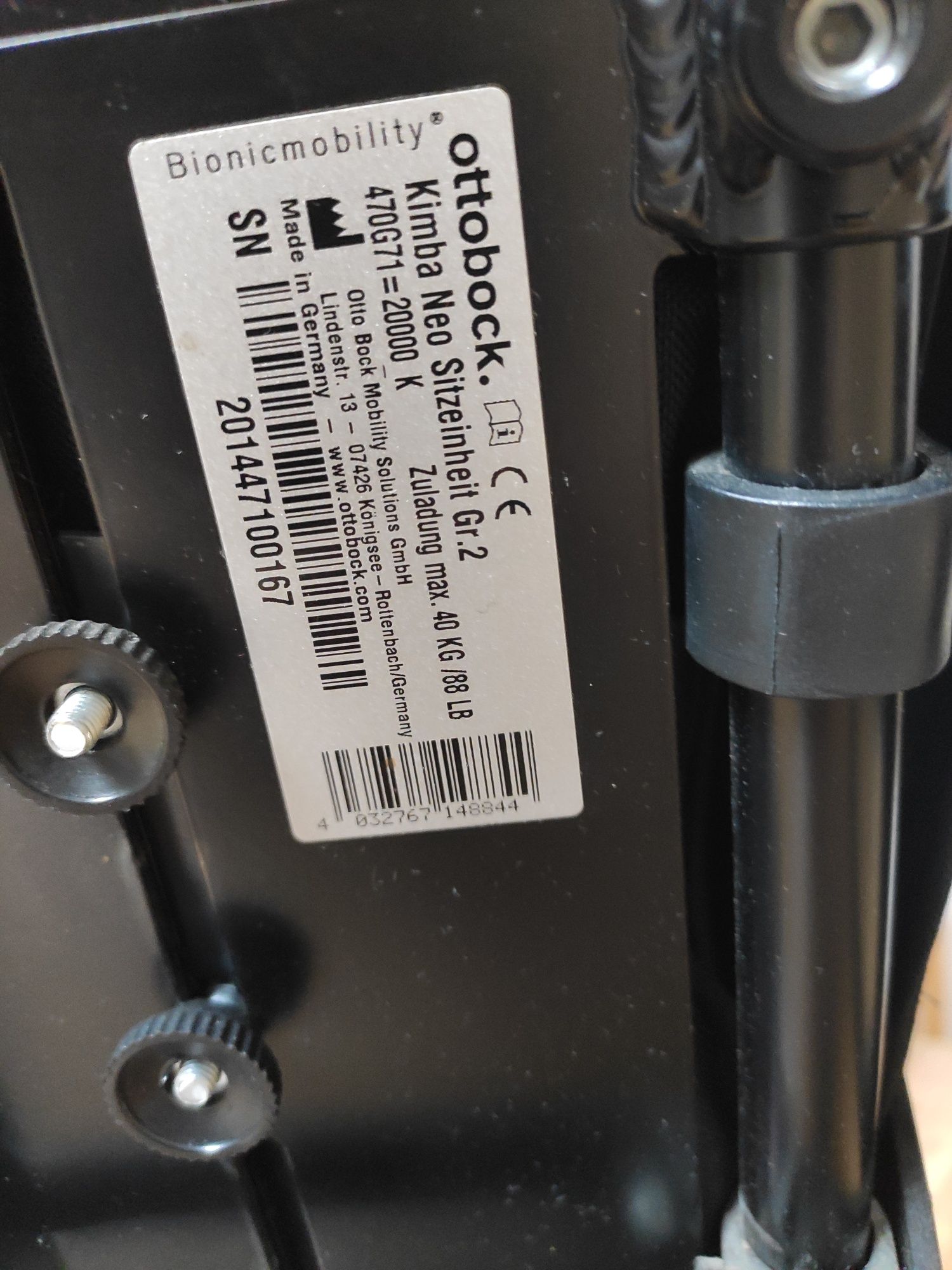 Wózek inwalidzki Ottobock Kimba Neo rozm. 2  do 40 kg używany