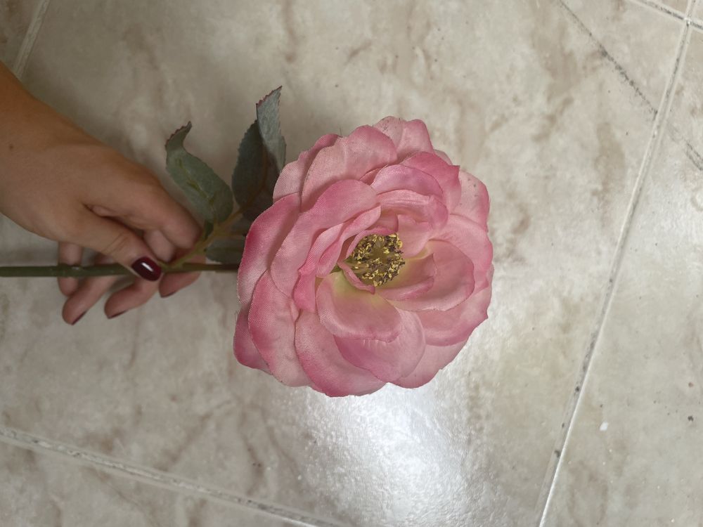 Conjunto de 5 flores cor de rosa