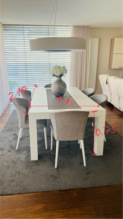 Conjunto mesa jantar completo