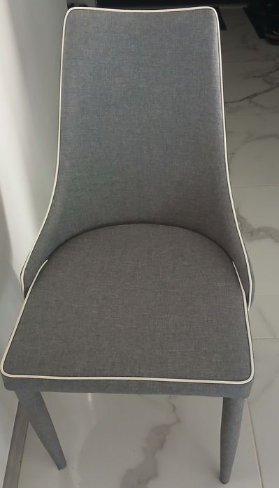 Krzesła szare 10 sztuk
