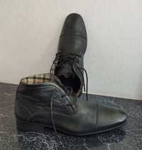 Кожаные мужские демисезонные ботинки р.40